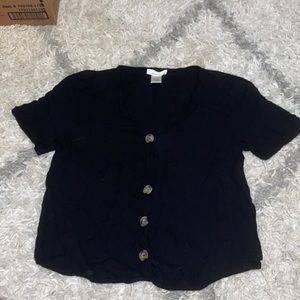 cropped buttoned down tee❤️‍🔥